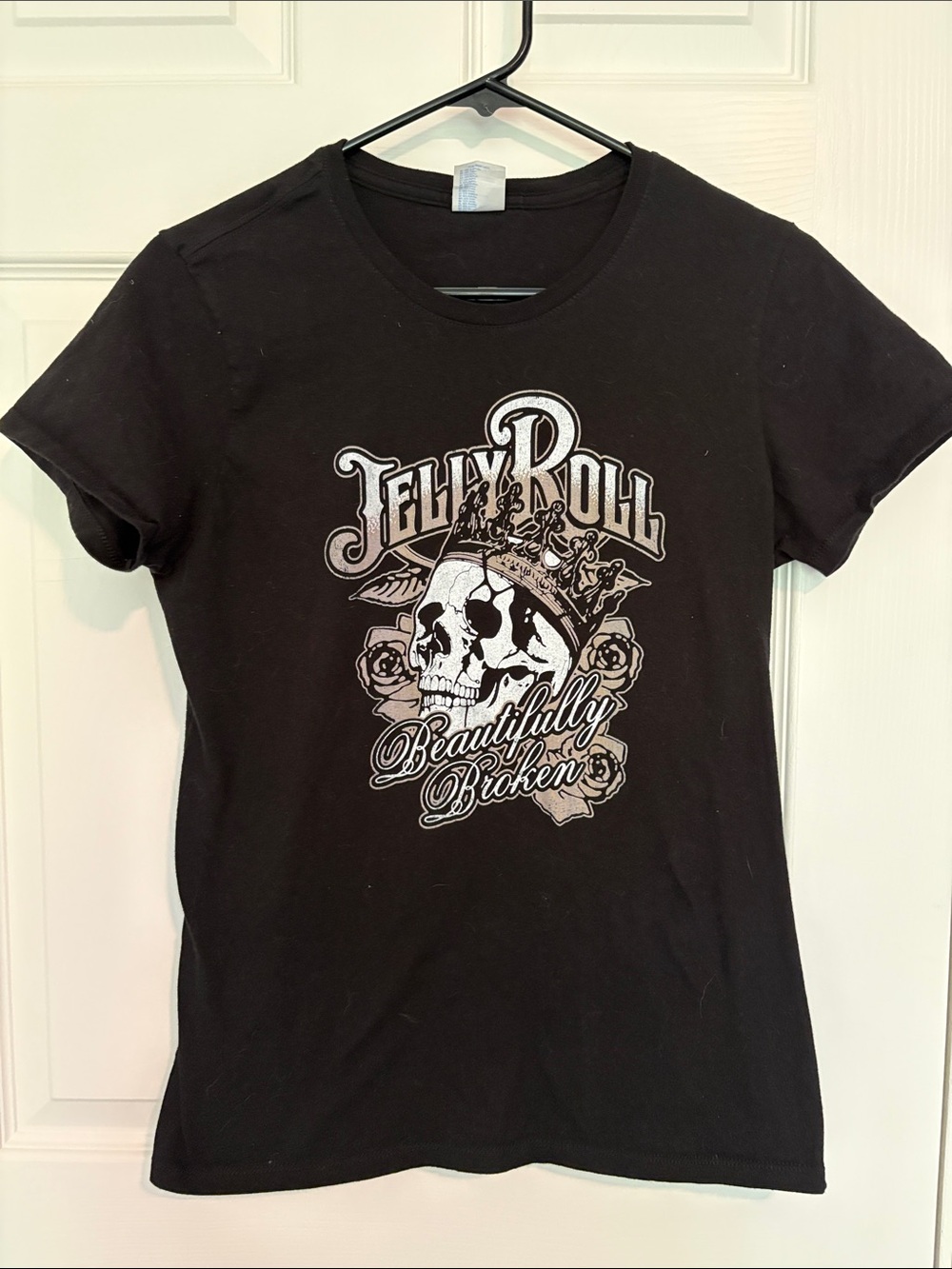 Port and Company Black "Jelly Roll" Skull Graphic Tee